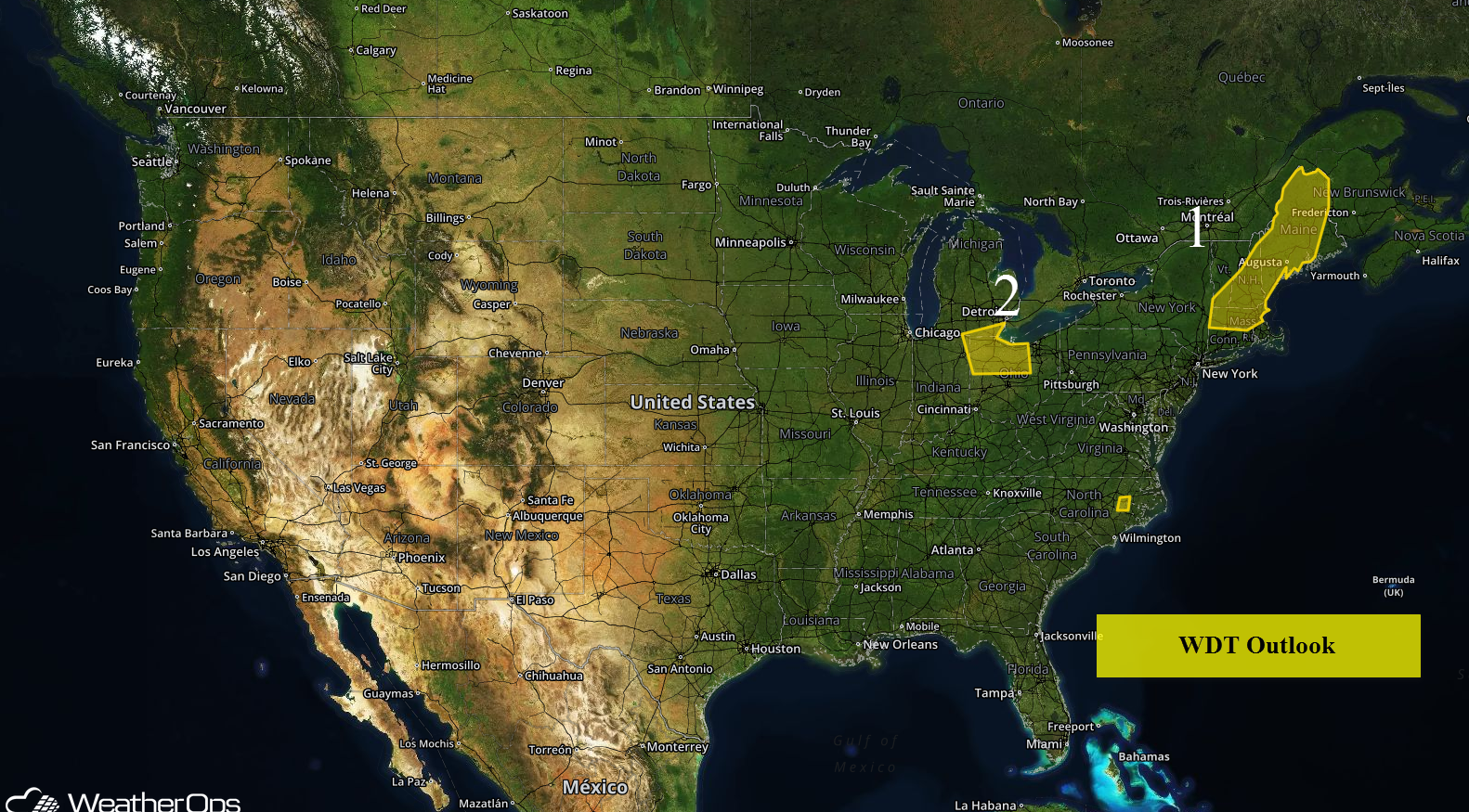 National Weather Summary for Thursday, April 7, 2016