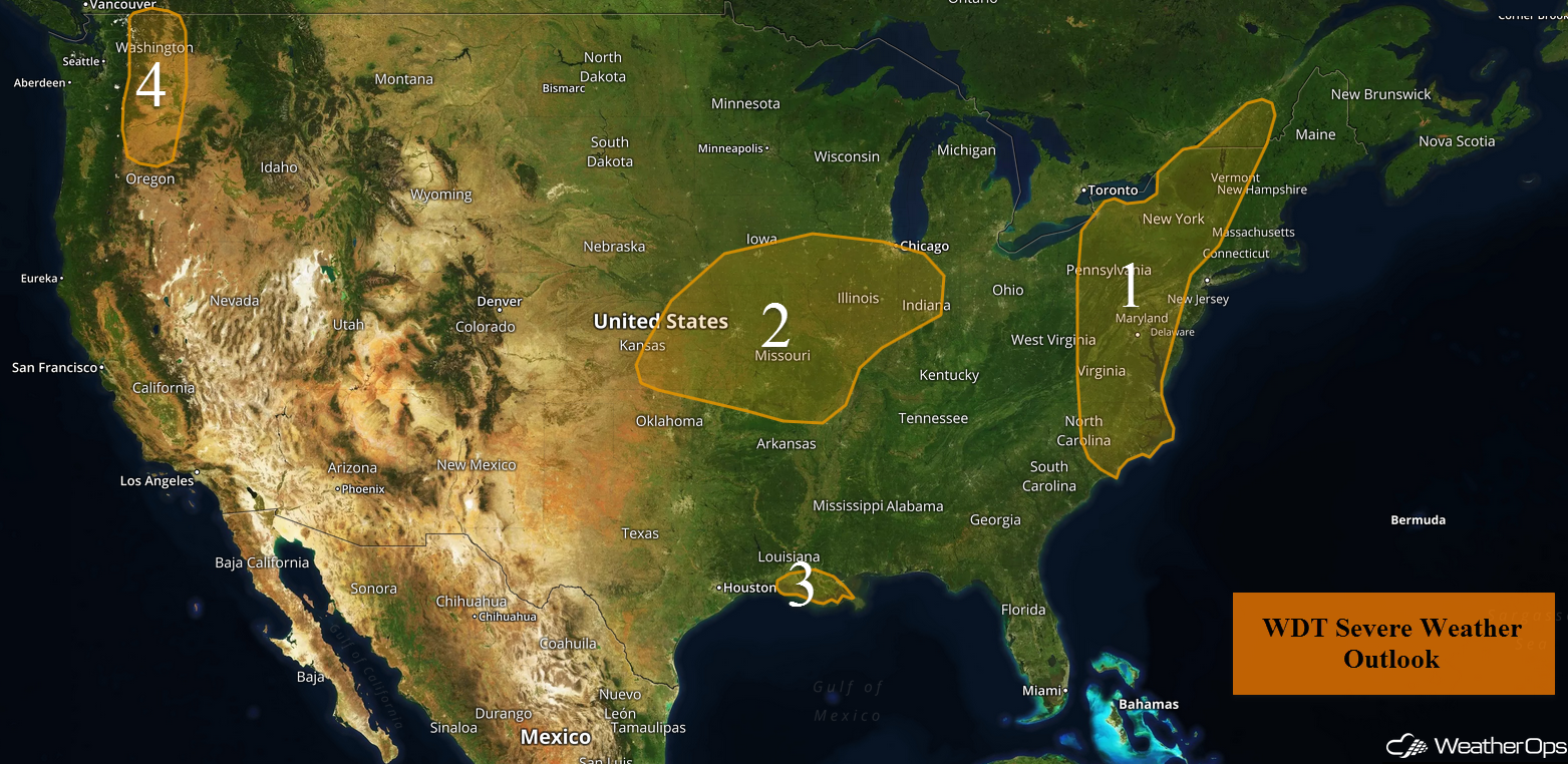 National Weather Summary for Tuesday, May 30, 2017