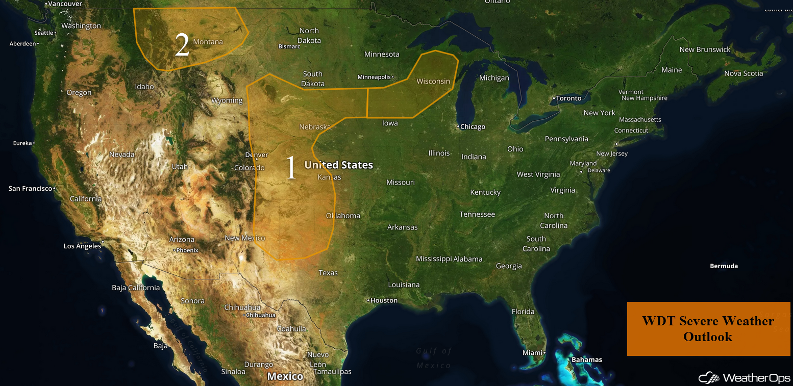 National Weather Summary for Thursday, June 8, 2017