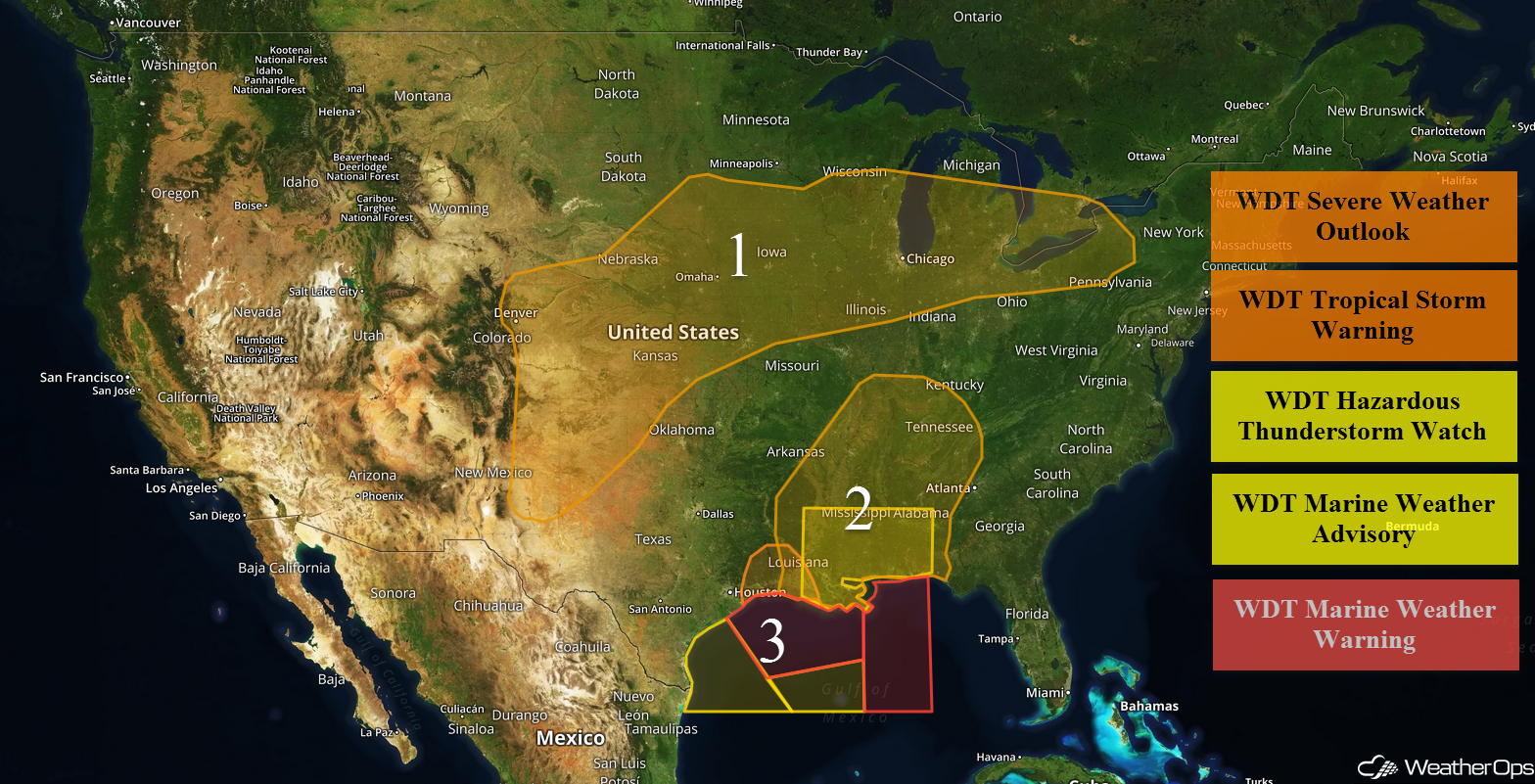 National Weather Summary for Thursday, June 22, 2017