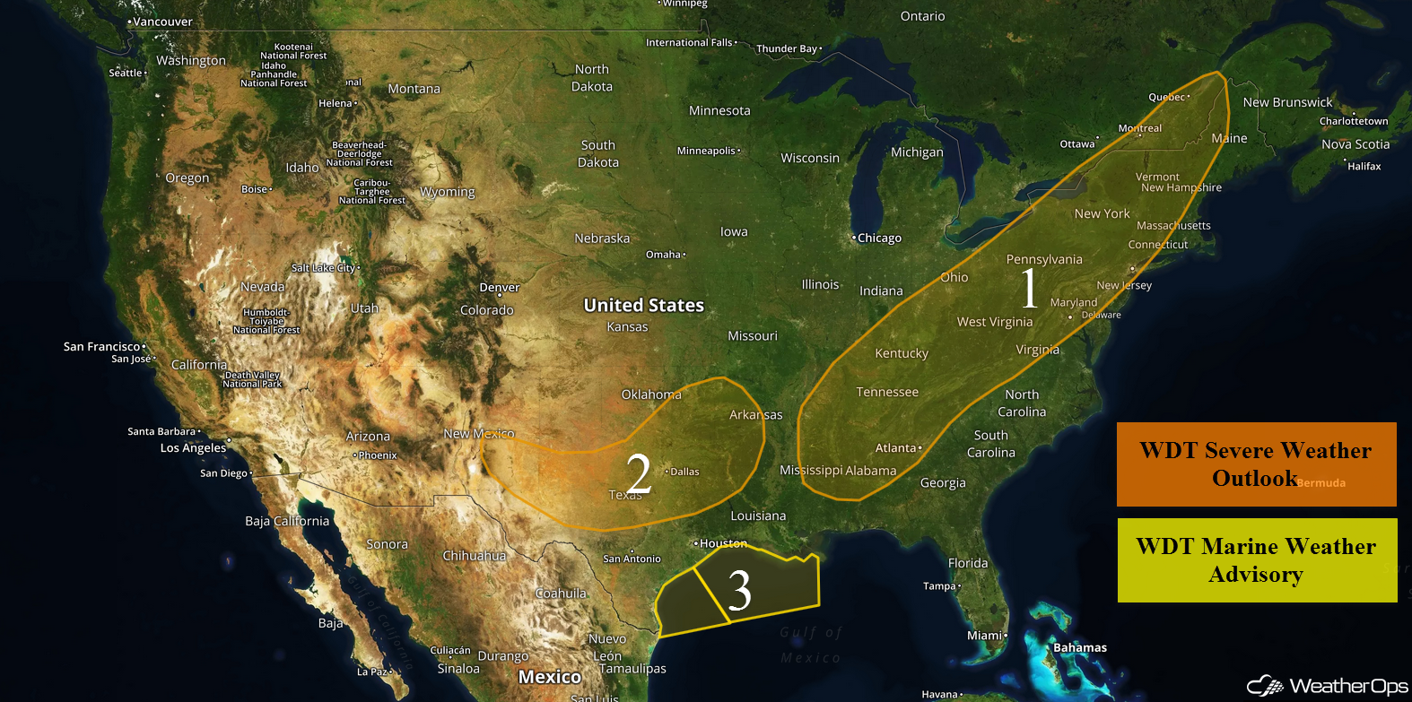 National Weather Summary for Friday, June 23, 2017