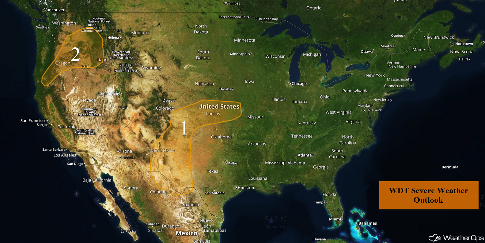 National Weather Summary for Tuesday, June 27, 2017