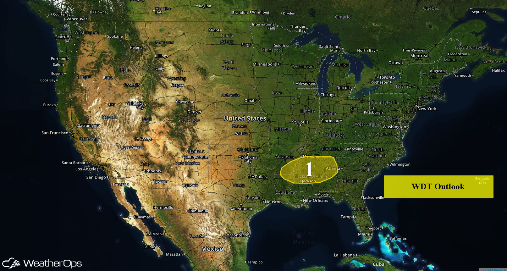 National Weather Summary for Monday, April 11, 2016