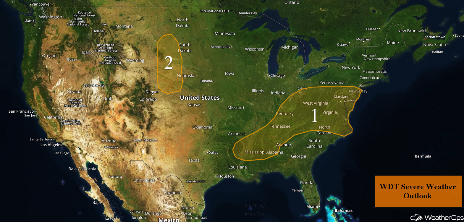 National Weather Summary for Friday, July 28, 2017
