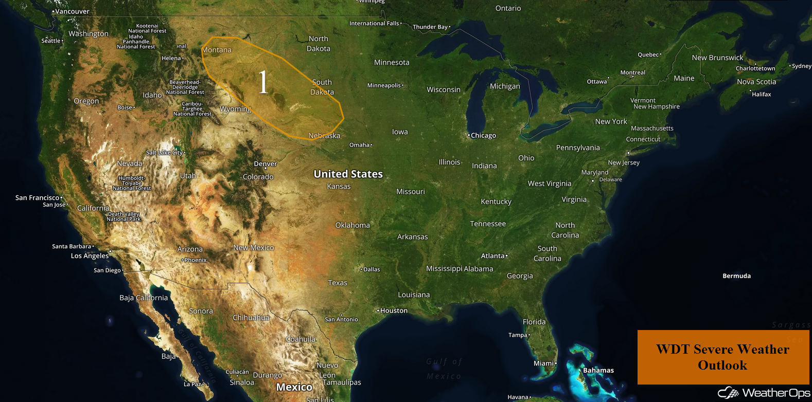 National Weather Summary for Tuesday, August 1, 2017