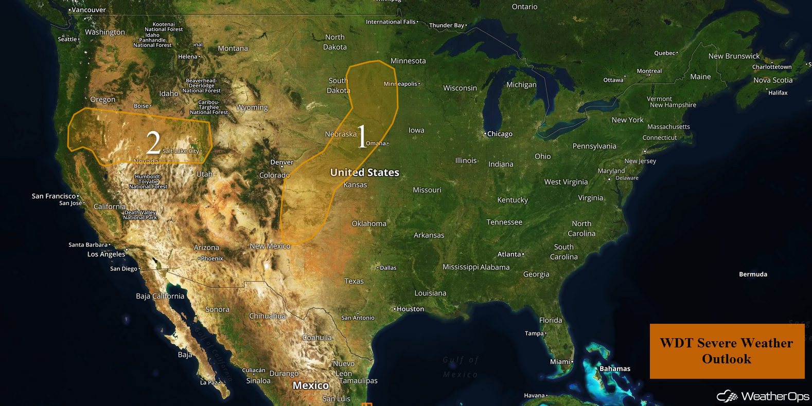 National Weather Summary for Wednesday, August 9, 2017