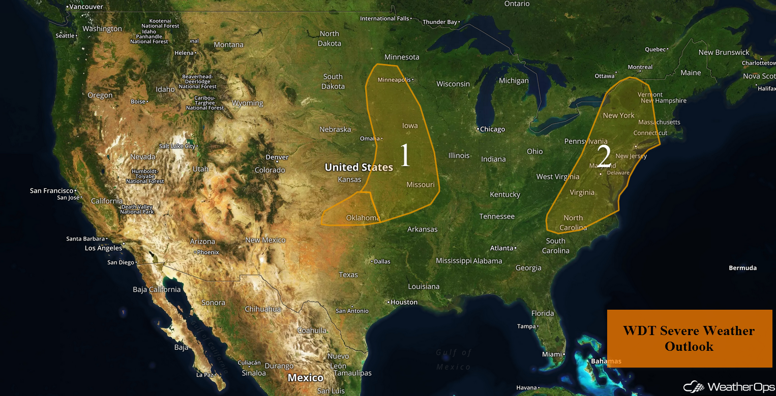 National Weather Summary for Friday, August 18, 2017