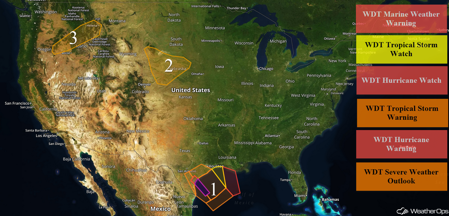 National Weather Summary for Thursday, August 24, 2017