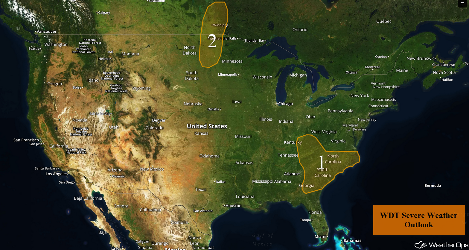 National Weather Summary for Friday, September 1, 2017