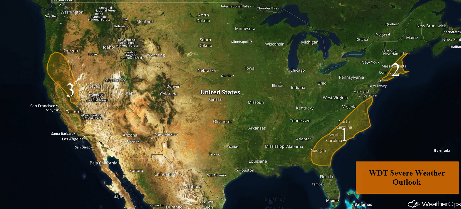 National Weather Summary for Wednesday, September 6, 2017
