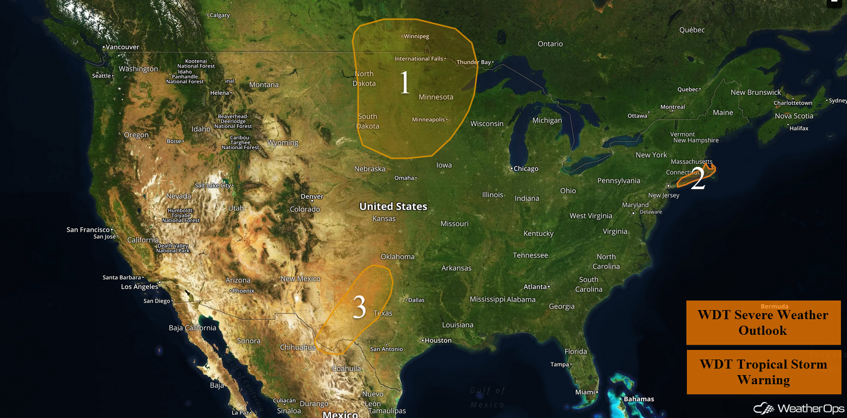 National Weather Summary for Tuesday, September 19, 2017