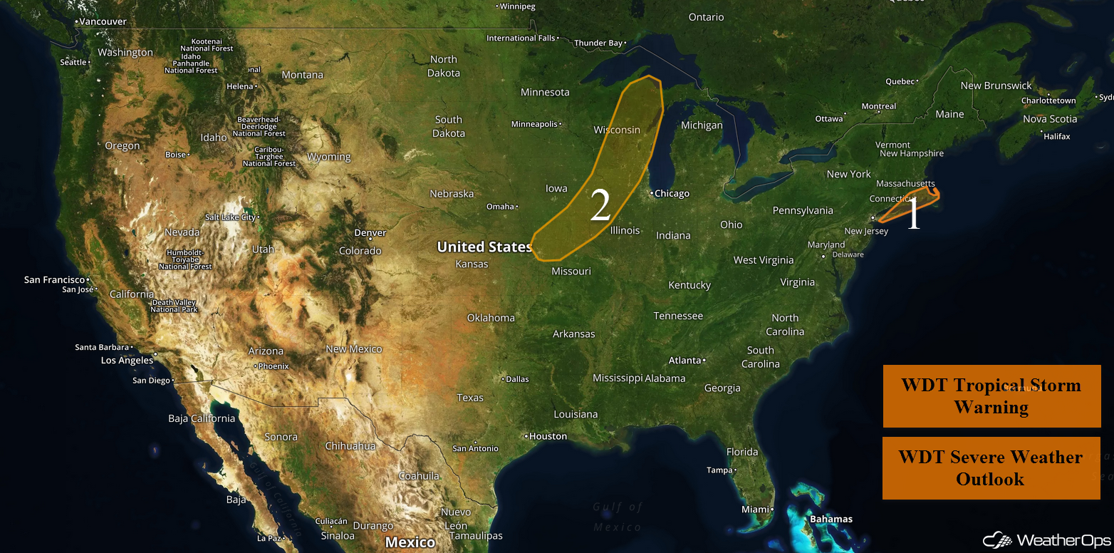 National Weather Summary for Wednesday, September 20, 2017