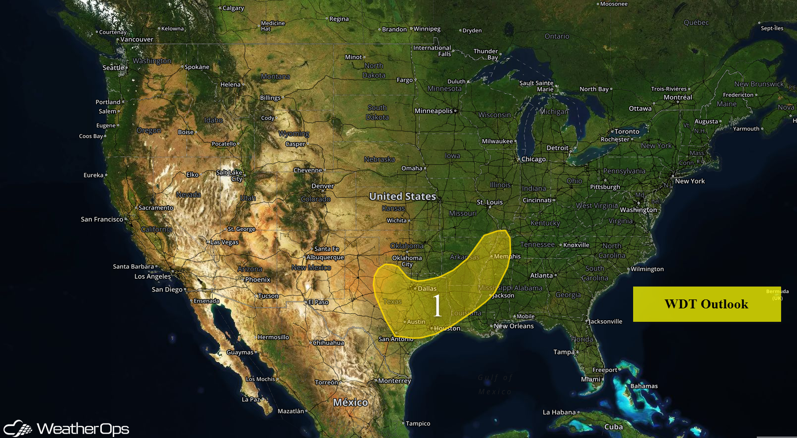National Weather Summary for Wednesday, April 20, 2016