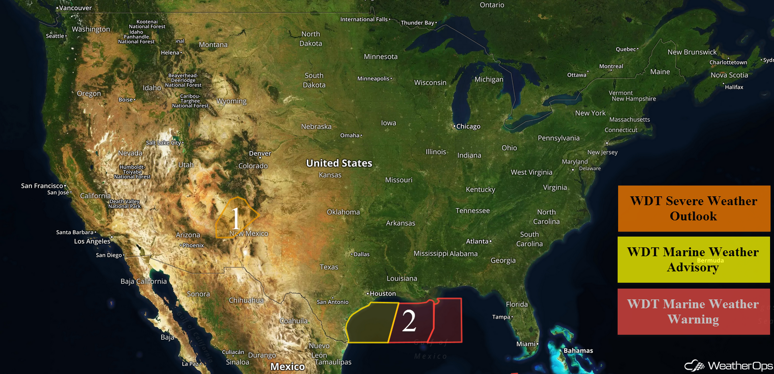 National Weather Summary for Wednesday, October 4, 2017
