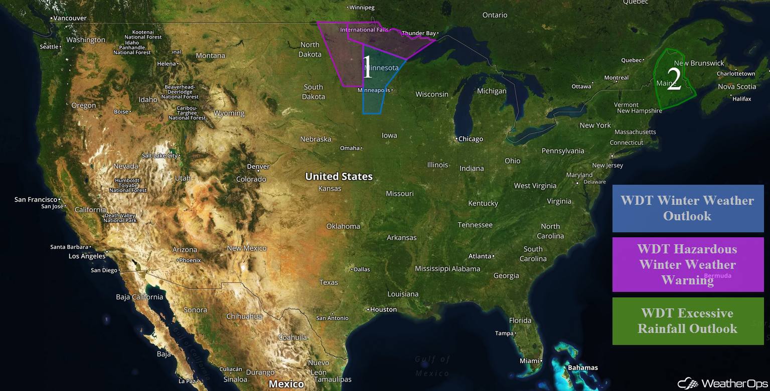 National Weather Summary for Thursday, October 26, 2017