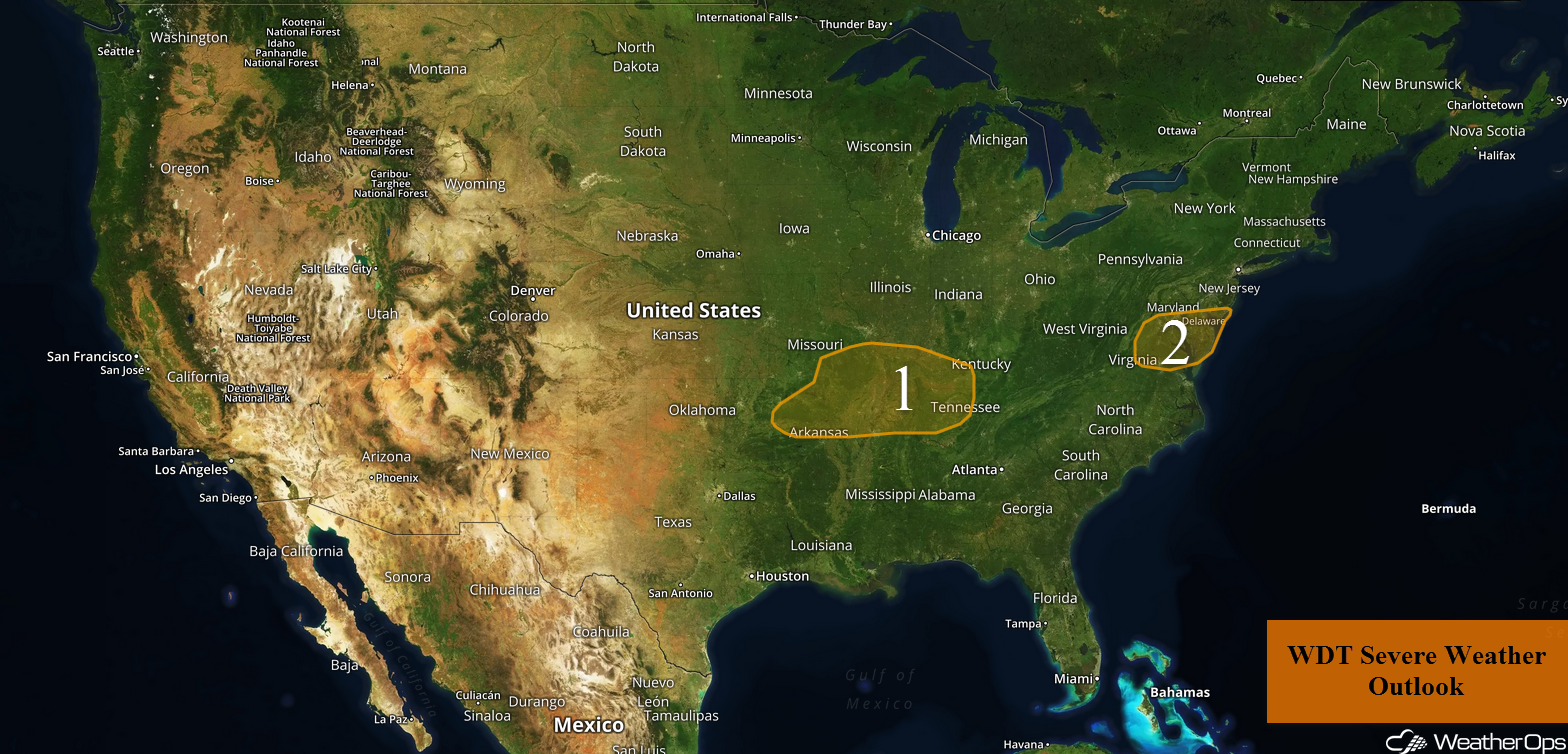 National Weather Summary for Monday, November 6, 2017