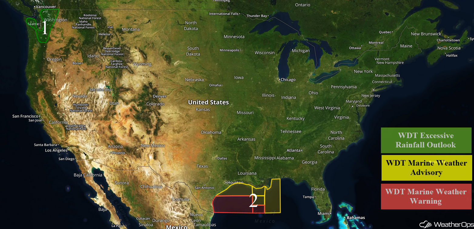 National Weather Summary for Wednesday, November 22, 2017