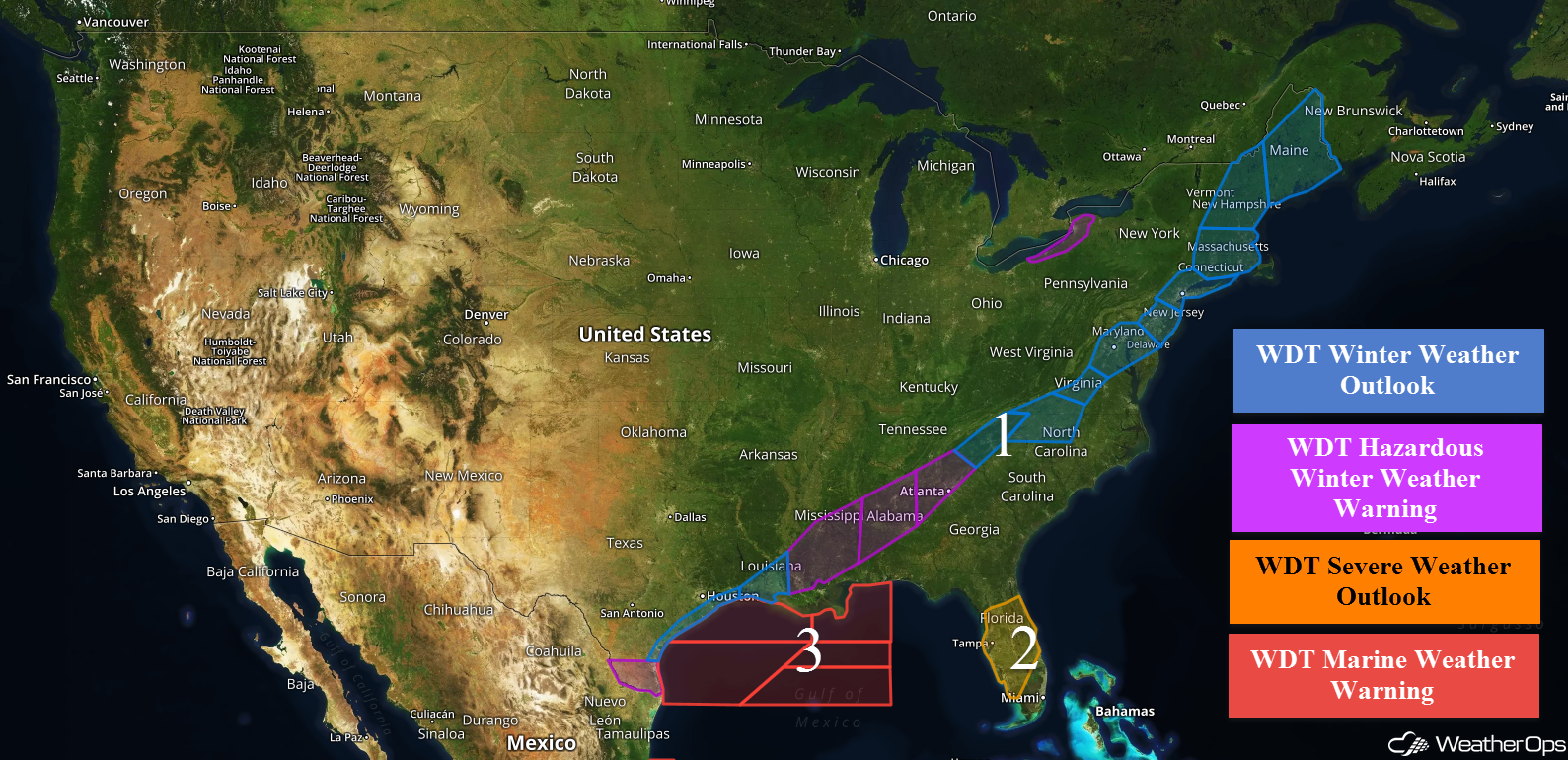 National Weather Summary for Friday, December 8, 2017