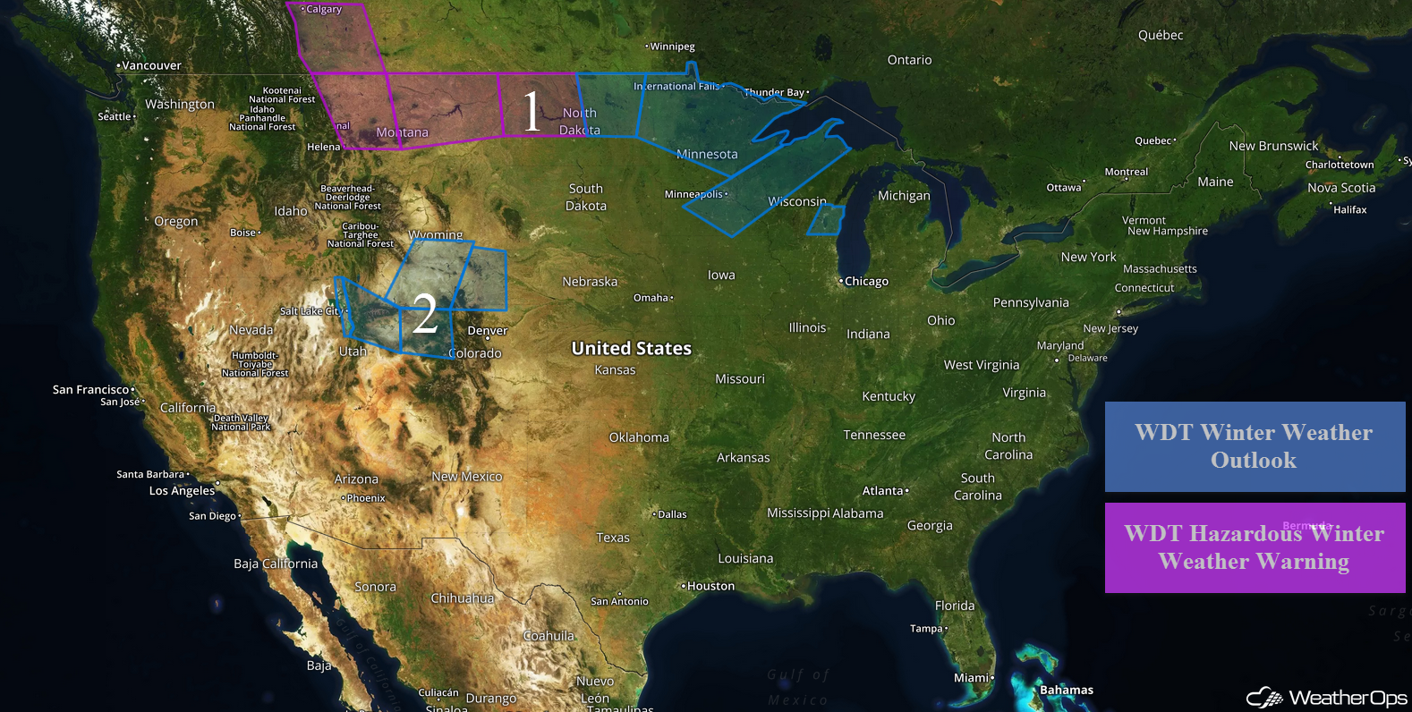 National Weather Summary for Wednesday, December 20, 2017