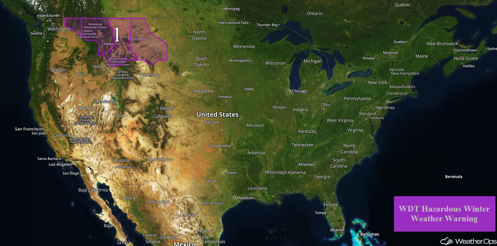 National Weather Summary for Thursday, December 28, 2017