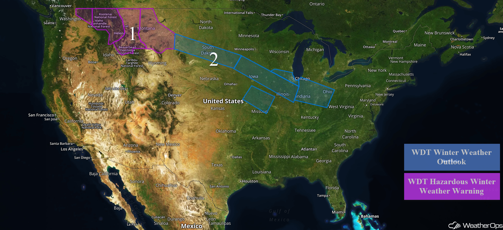 National Weather Summary for Friday, December 29, 2017