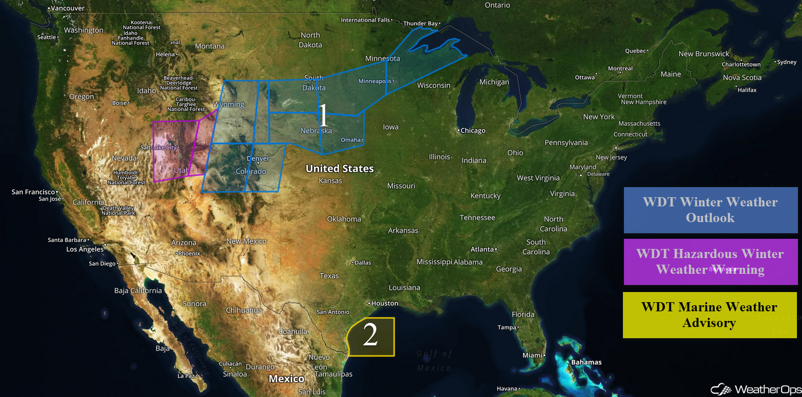 National Weather Summary for Friday, January 19, 2018