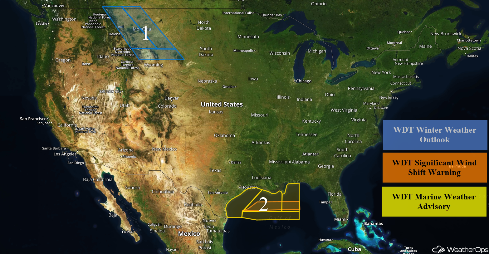 National Weather Summary for Friday, February 2, 2018