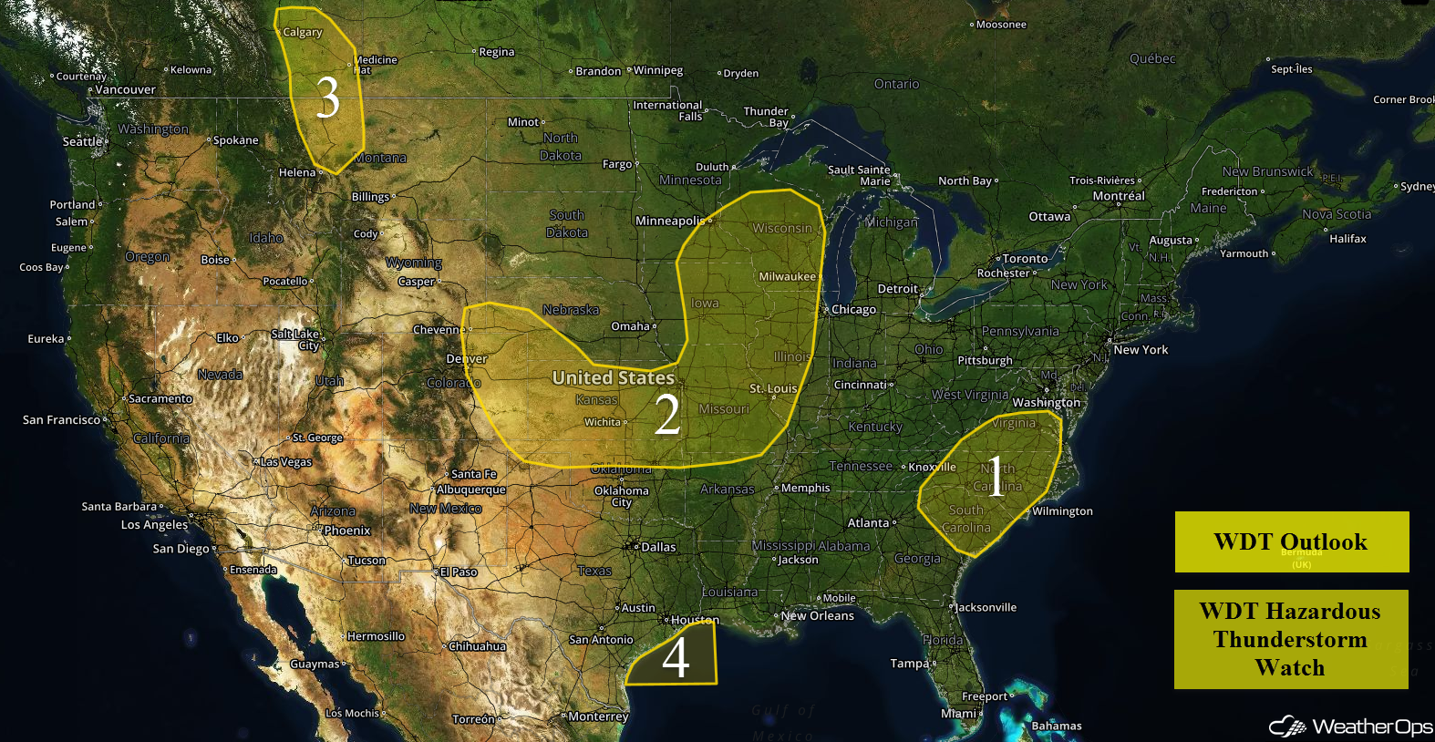 National Weather Summary for Thursday, June 30, 2016