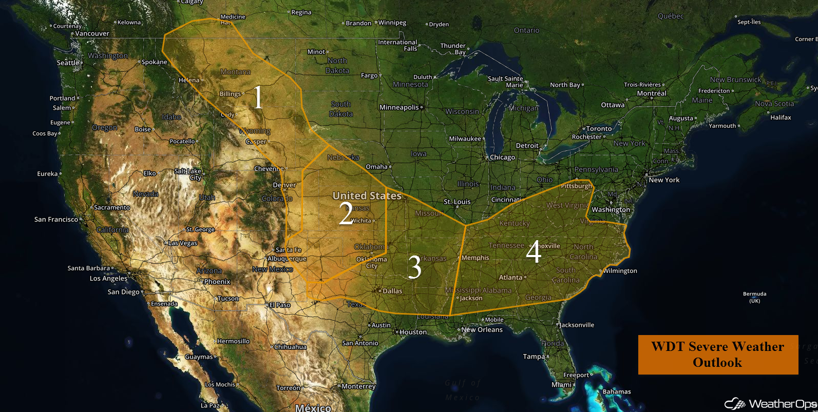 National Weather Summary for Friday, July 15, 2016