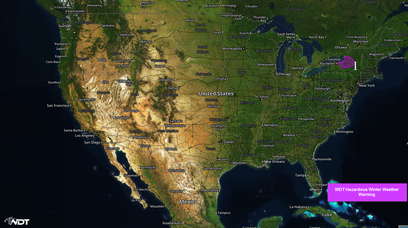 National Weather Summary for Thursday, February 11, 2016