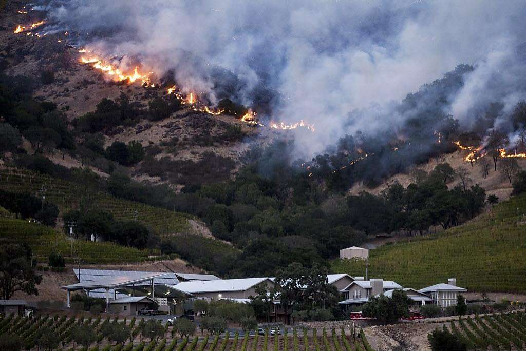 Wildfires Rage in California Wine Country