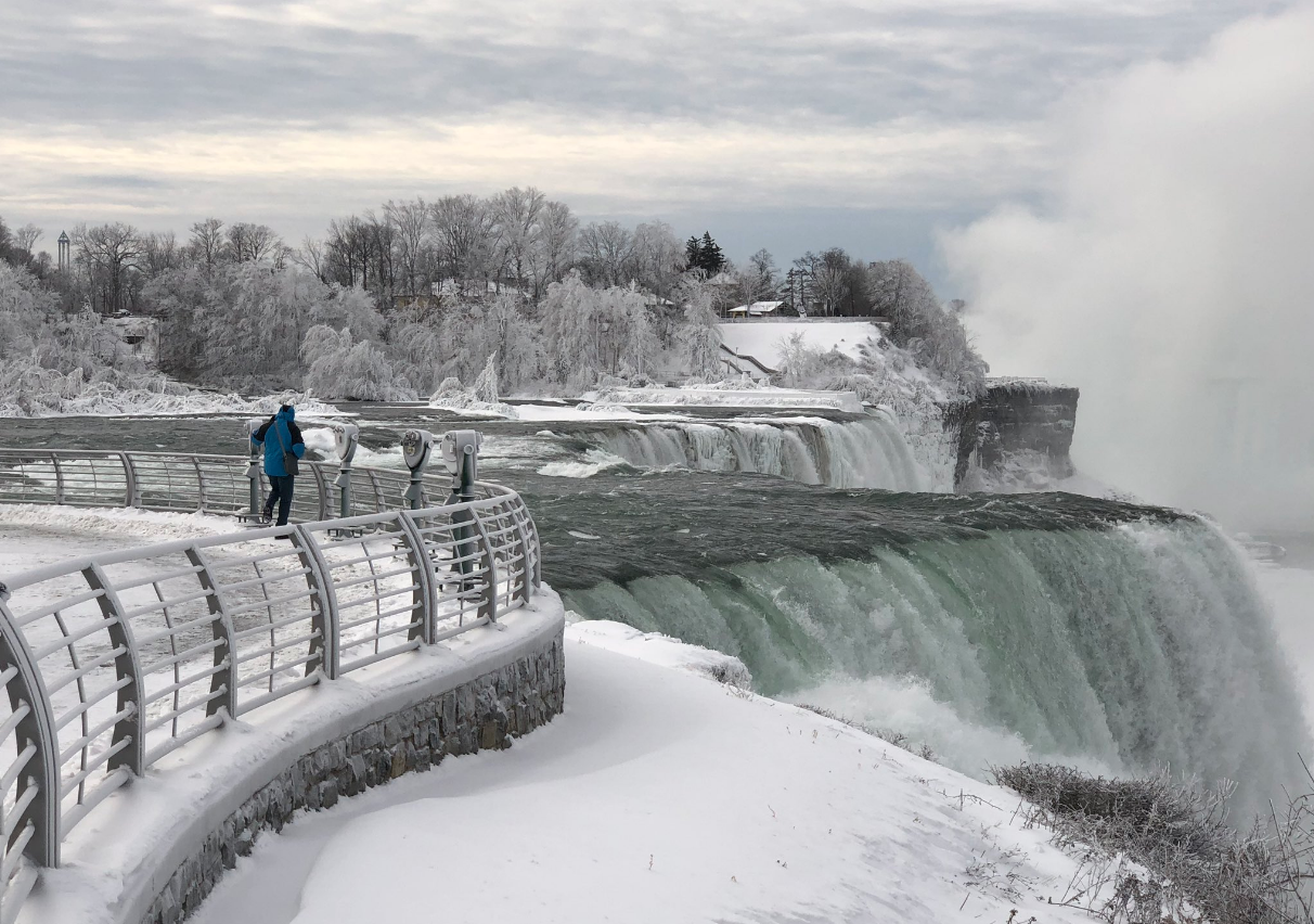 Even Niagara Falls Doesn't Like the Cold