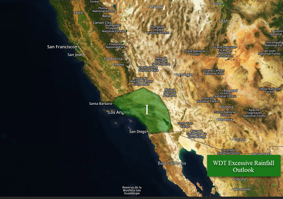 National Weather Summary for Tuesday, January 9, 2018