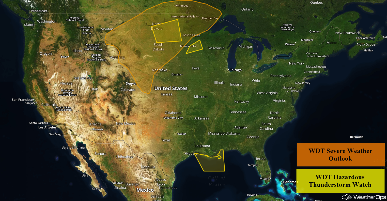 National Weather Summary for Tuesday, July 3, 2018