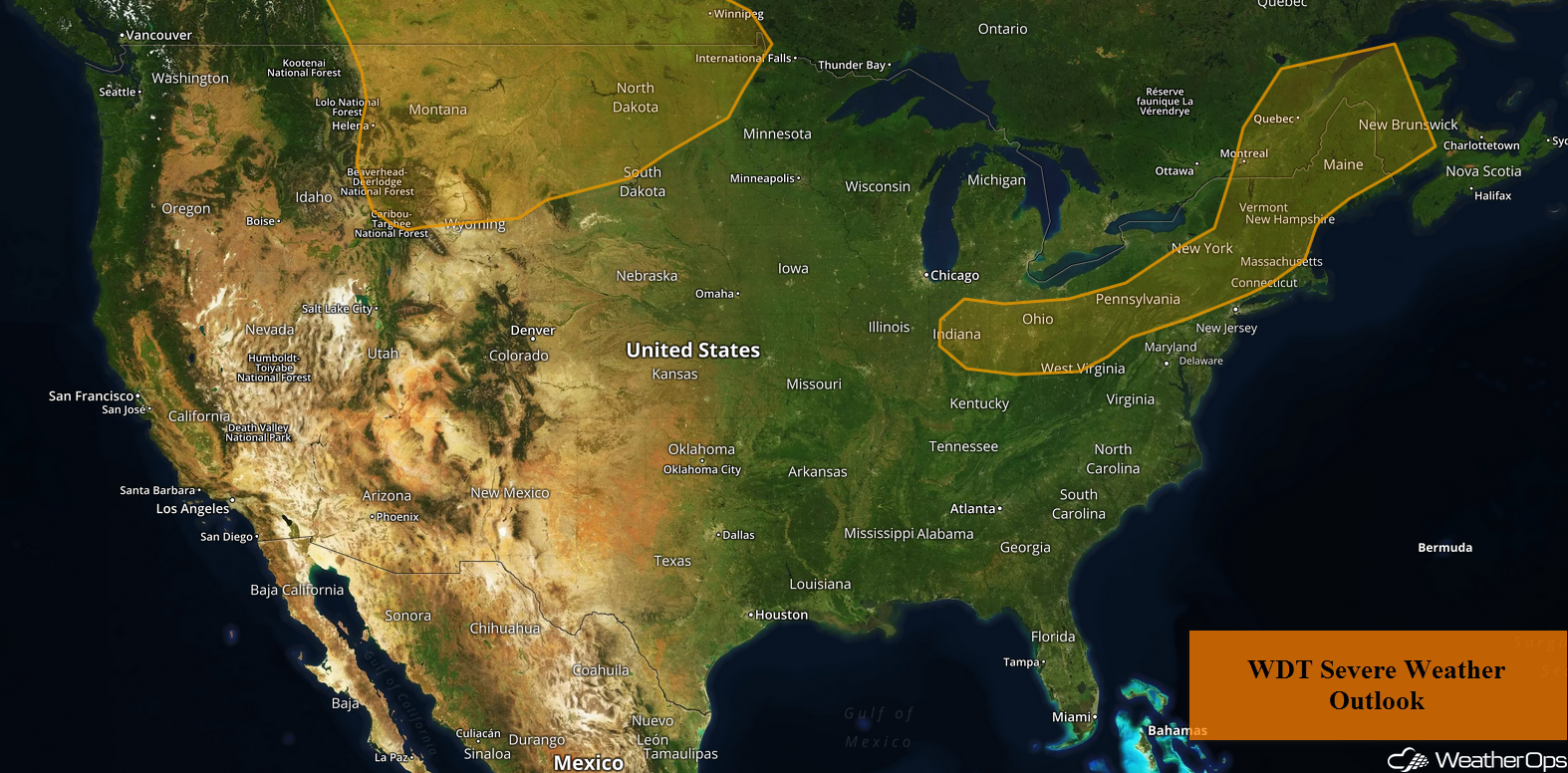 National Weather Summary for Tuesday, July 10, 2018