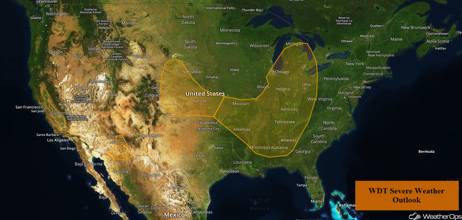 National Weather Summary for Friday, July 20, 2018