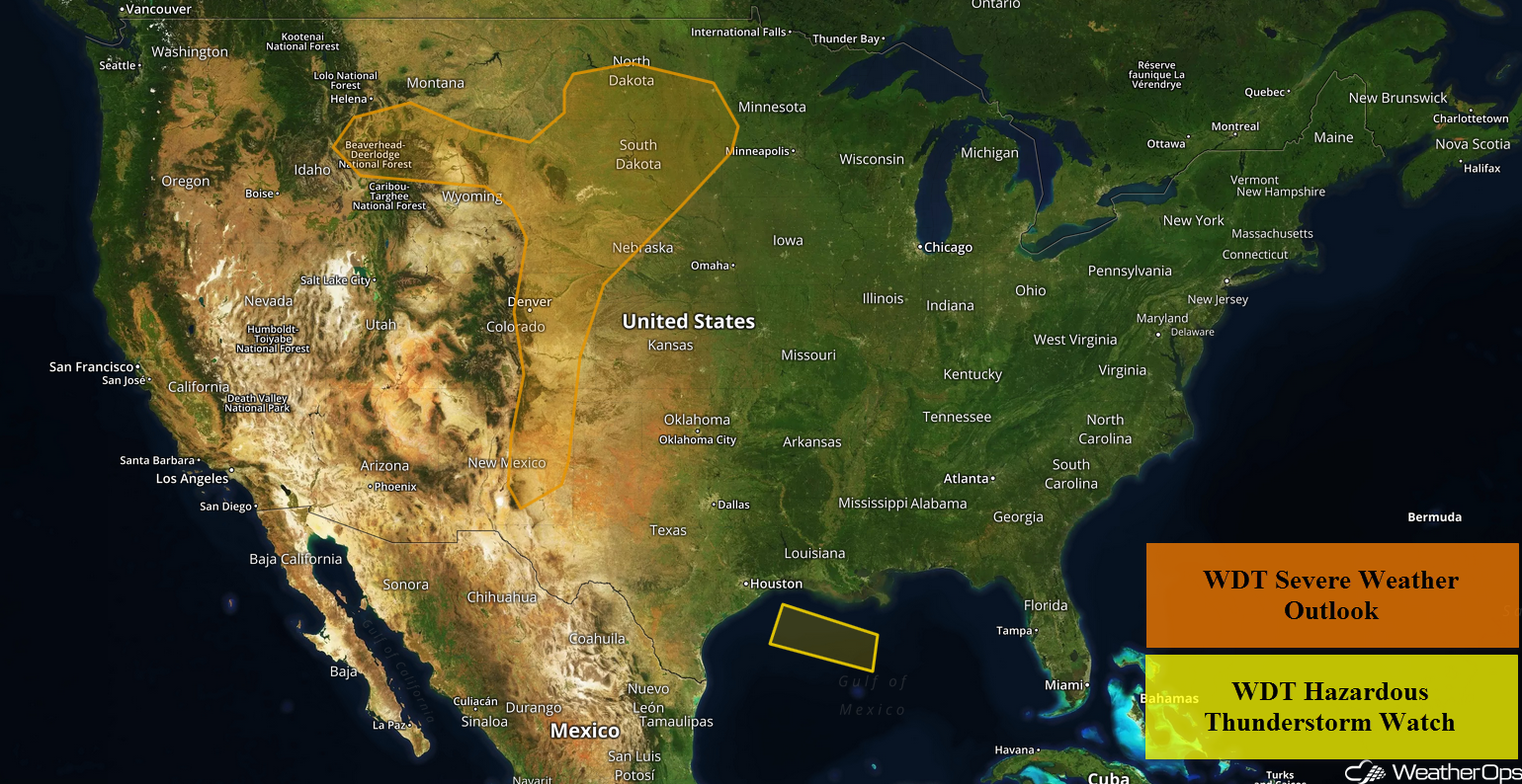 National Weather Summary for Tuesday, July 24, 2018