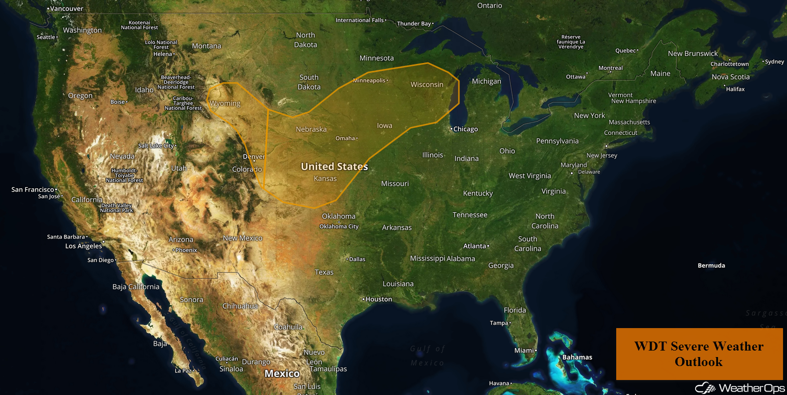 National Weather Summary for Wednesday, July 25, 2018