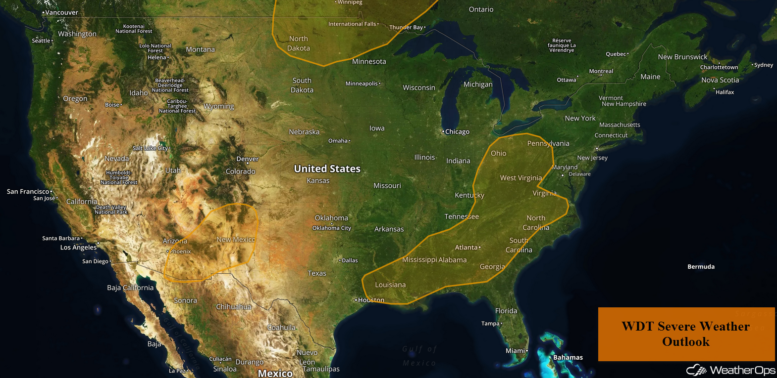 National Weather Summary for Tuesday, July 31, 2018