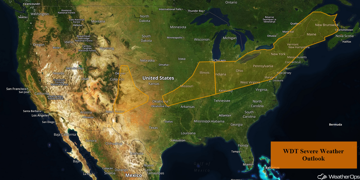National Weather Summary for Tuesday, August 7, 2018