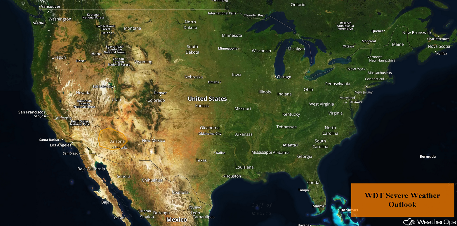 National Weather Summary for Friday, August 10, 2018