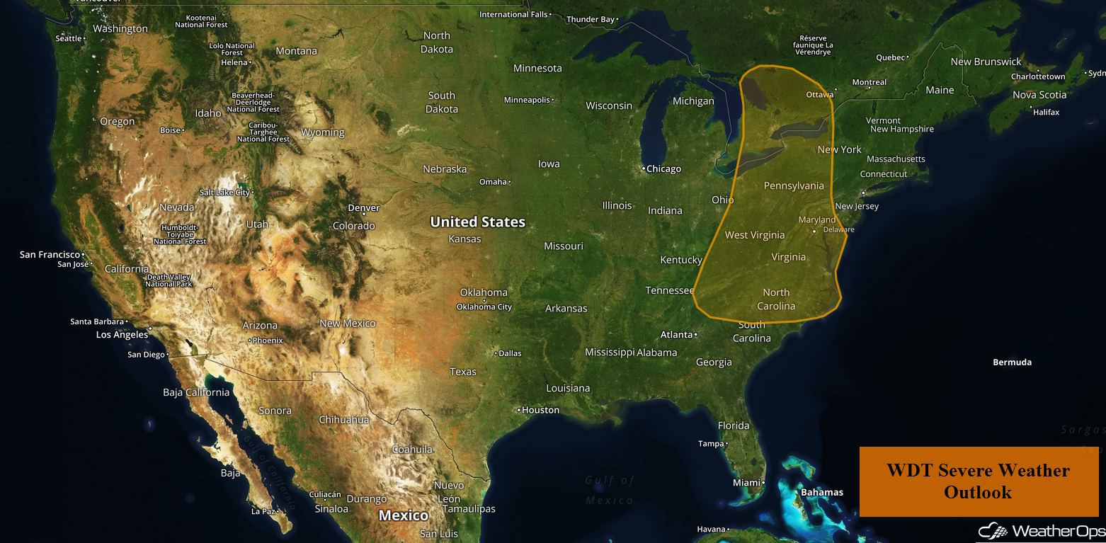 National Weather Summary for Tuesday, August 21, 2018