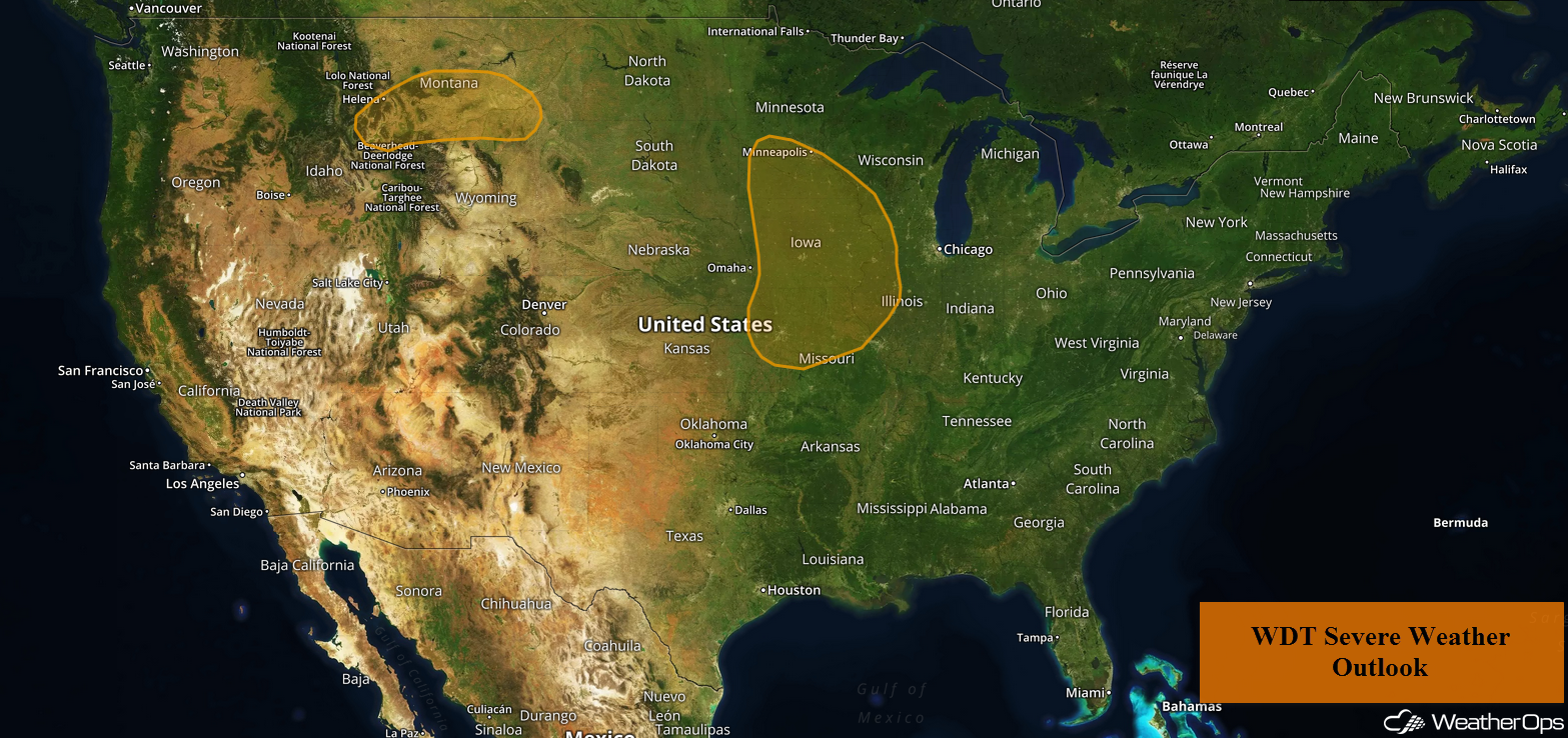 National Weather Summary for Friday, August 24, 2018