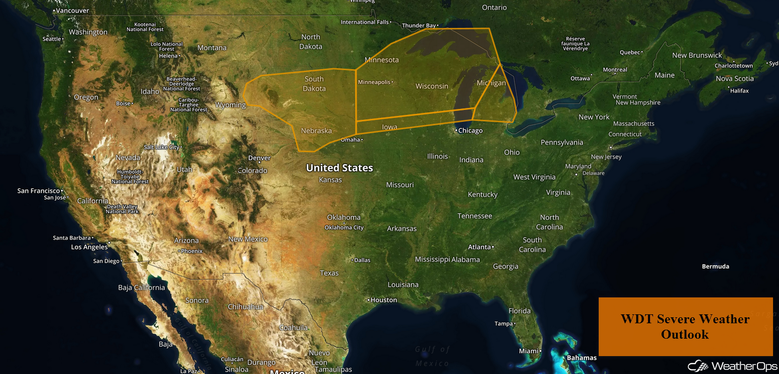 National Weather Summary for Monday, August 27, 2018