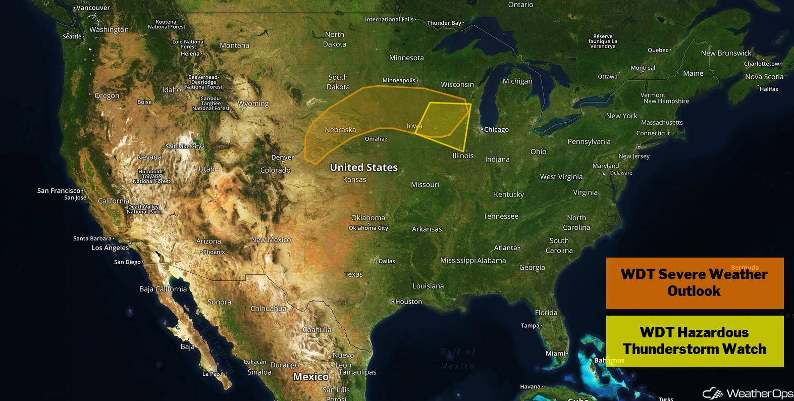National Weather Summary for Wednesday, September 19, 2018