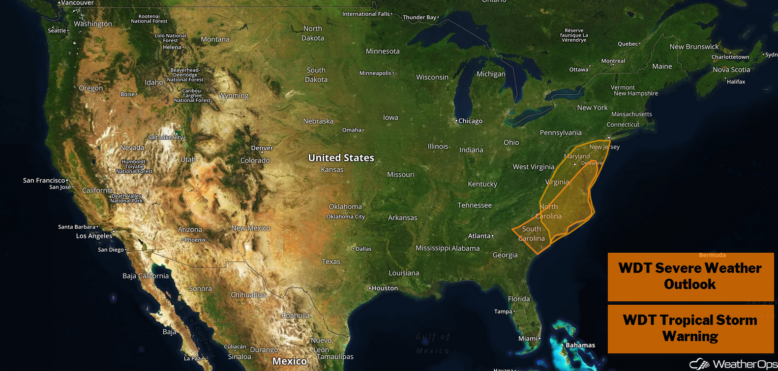 National Weather Summary for Thursday, October 11, 2018