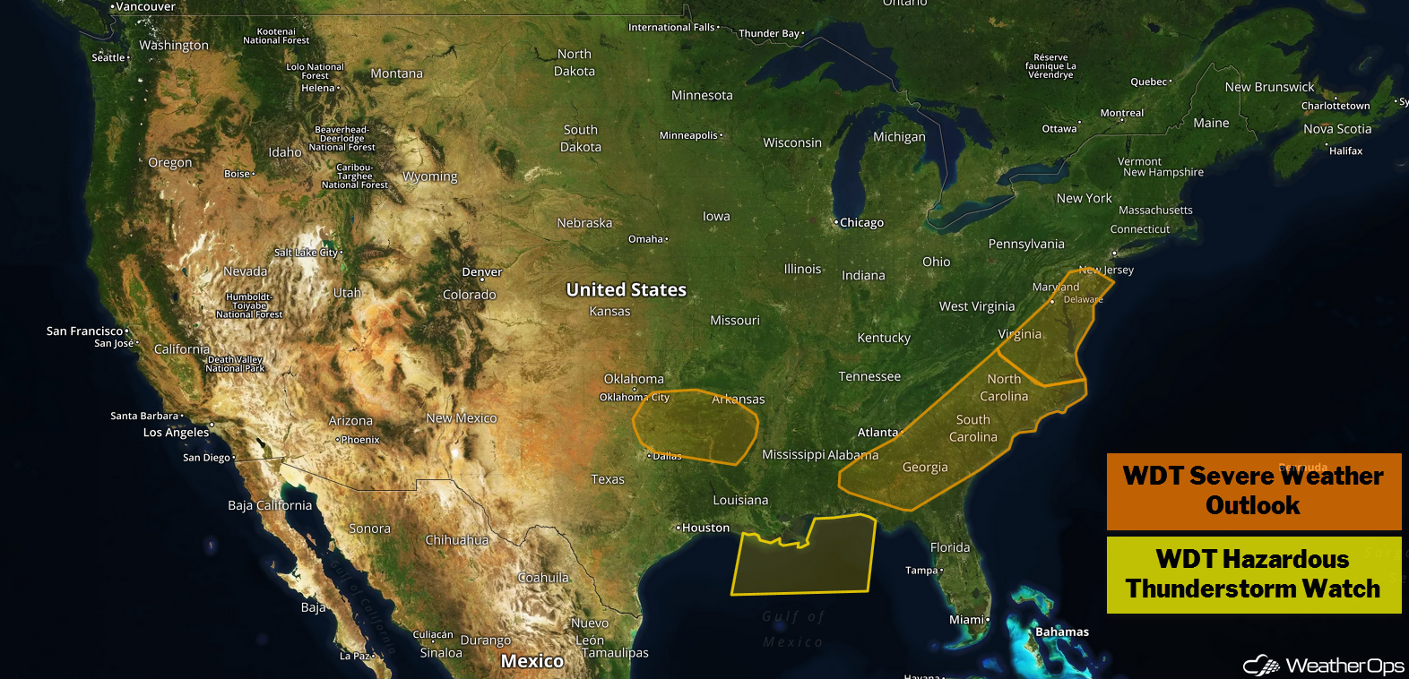National Weather Summary for Tuesday, November 6, 2018