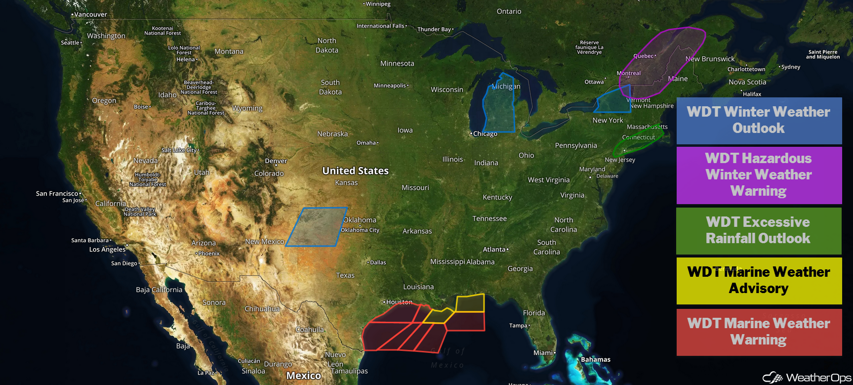 National Weather Summary for Friday, November 9, 2018