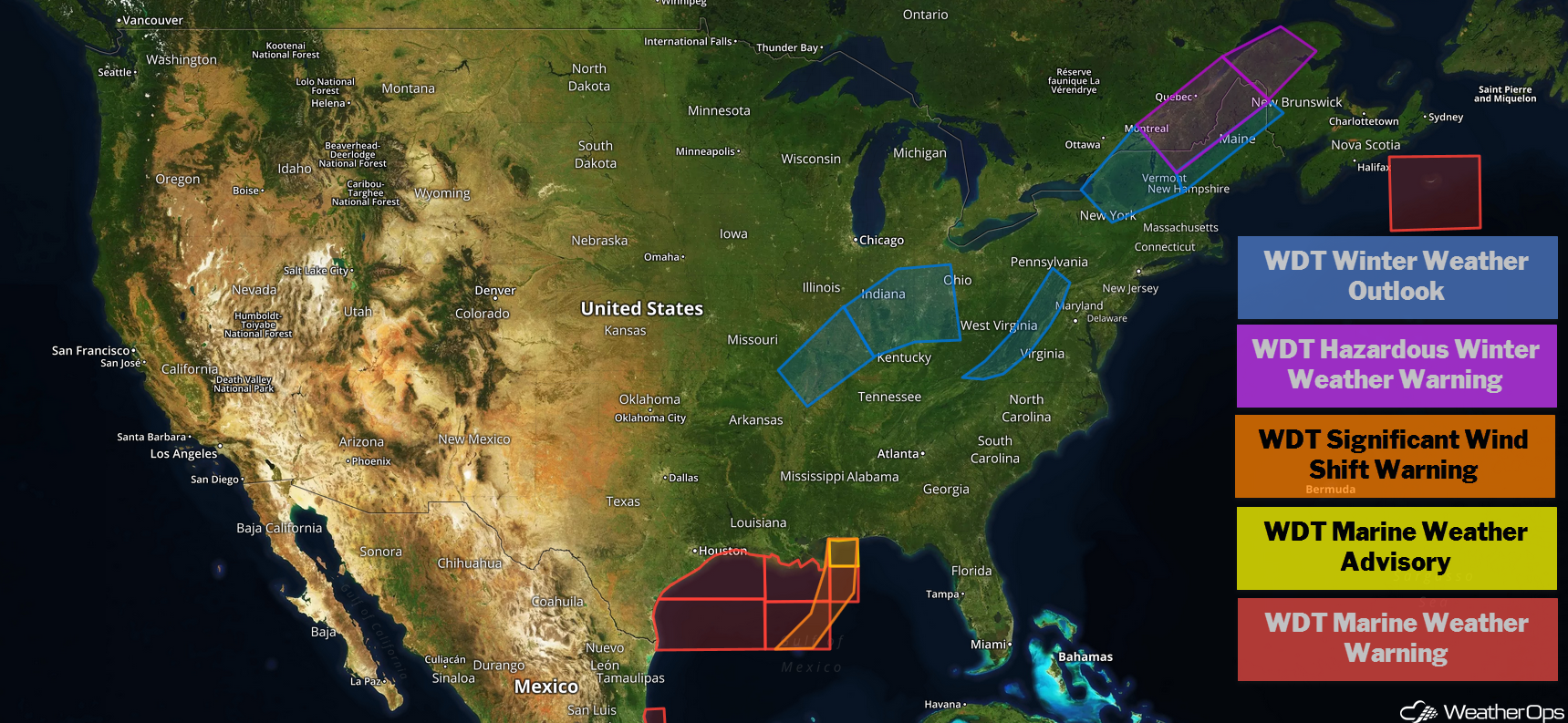 National Weather Summary for Tuesday, November 13, 2018