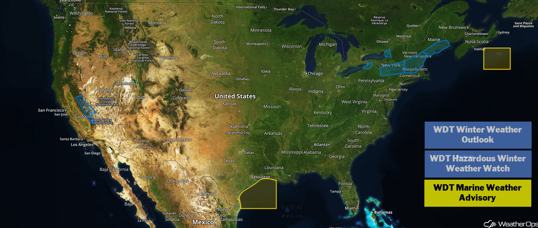 National Weather Summary for Tuesday, November 20, 2018